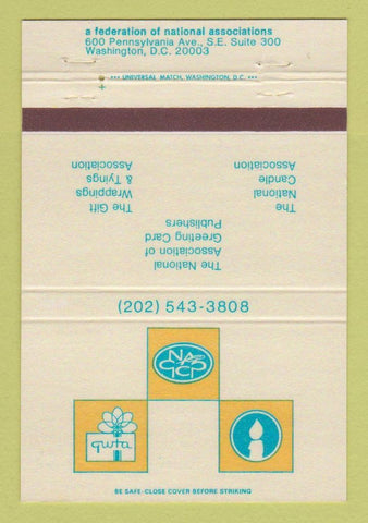 Matchbook Cover - Federaton of National Associations Washington DC 40 Strike