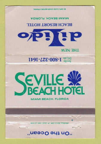 Matchbook Cover - DiLido Beach Resort Hotel Miami Beach FL WORN 40 Strike