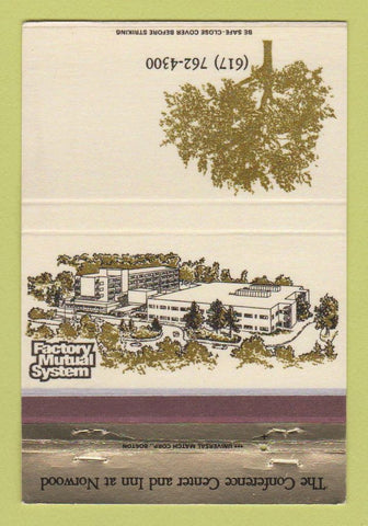 Matchbook Cover - Factory Mutual System Norwood MA 40 Strike