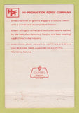 Matchbook Cover - Hi Pro Forged Teeth Montebello CA 40 Strike