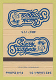 Matchbook Cover - Electric Stampede Fort Collins Colorado WEAR 40 Strike