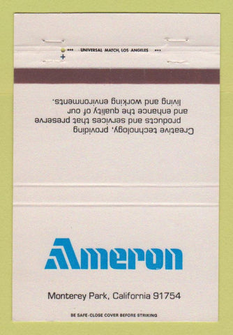 Matchbook Cover - Ameron Monterey Park CA 40 Strike