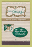 Matchbook Cover - Kilbourn Gardens Sturtevant WI 40 Stick