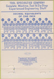 Matchbook Cover - Tool Specialties Tool  and  Die Hazelwood MO 40 Strike