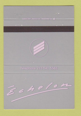 Matchbook Cover - Echelon  40 Strike