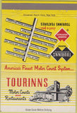 Matchbook Cover - Tourinns Motor Court Fort Wayne IN 40 Strike