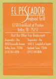 Matchbook Cover - El Pescador Seafood Grill Mexican Dallas TX Garland 40 Strike