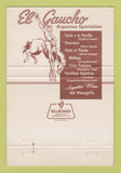 Matchbook Cover - El Gaucho Argentine Restaurant San Antonio TX 40 Strike