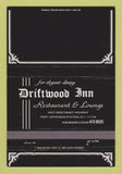 Matchbook Cover - Driftwood Inn Port Jefferson Station NY 40 Strike
