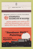 Matchbook Cover - Sundown Shift Painting St Louis MO 40 Strike