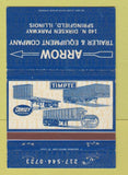 Matchbook Cover - Arrow Trailer Equipment Springfield IL 40 Strike