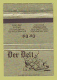 Matchbook Cover - Der Deli Dallas Richardson TX 40 Strike