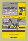 Matchbook Cover - Rockville Crushed Stone Rockville MD 40 Strike