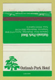Matchbook Cover - Oatlands PARk Hotel Surrey UK WEAR 40 Strike