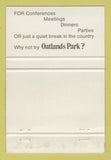 Matchbook Cover - Oatlands PARk Hotel Surrey UK WEAR 40 Strike