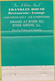 Matchbook Cover - Meo's Franklin House River Grove IL 40 Strike