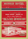 Matchbook Cover - Morris Hotel Morris MB 40 Strike