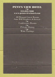 Matchbook Cover - Penn's View Hotel Il Bar Ristorante Philadelphia PA 40 Strike