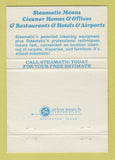 Matchbook Cover - Steamatic of Fremont NE cleaning 40 Strike