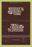 Matchbook Cover - Moss Creek Plantation Hilton Head Island SC 40 Strike