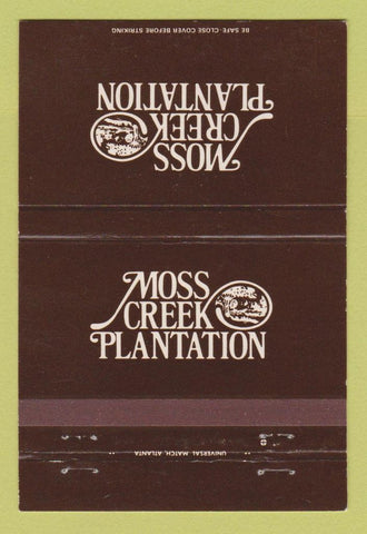 Matchbook Cover - Moss Creek Plantation Hilton Head Island SC 40 Strike