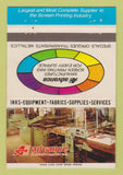 Matchbook Cover - Advance Printing Inks Chicago IL 40 Strike
