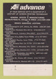 Matchbook Cover - Advance Printing Inks Chicago IL 40 Strike