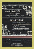 Matchbook Cover - Angelo's Fisherman's Wharf Houston TX 40 Strike