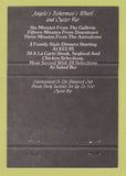 Matchbook Cover - Angelo's Fisherman's Wharf Houston TX 40 Strike