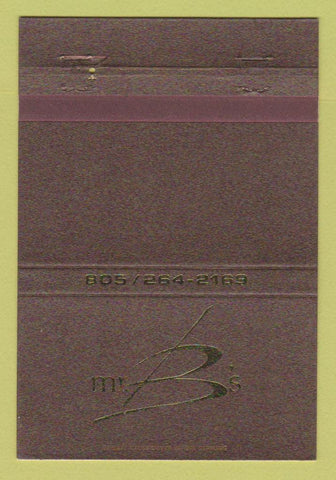 Matchbook Cover - Mister B's 40 Strike