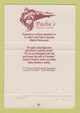Matchbook Cover - Pasha's Afghan Restaurant La Jolla CA 40 Strike