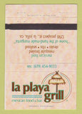 Matchbook Cover - La Playa Grill Mexican Food La Jolla CA 40 Strike
