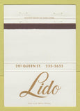 Matchbook Cover - Lido Ottawa ON Greek  40 Strike