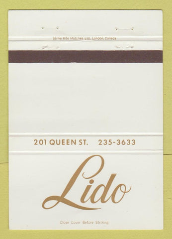 Matchbook Cover - Lido Ottawa ON Greek  40 Strike