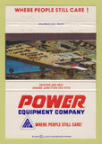 Matchbook Cover - Power Equipment Denver Grand Junction Colorado 40 Strike