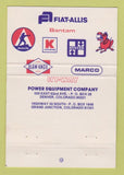 Matchbook Cover - Power Equipment Denver Grand Junction Colorado 40 Strike