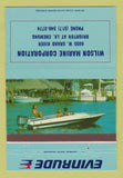 Matchbook Cover - Evinrude Boat Motors Brighton MI Lake Chemung 40 Strike