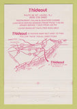 Matchbook Cover - The Hideout Restaurant Mount Laurel NJ 40 Strike
