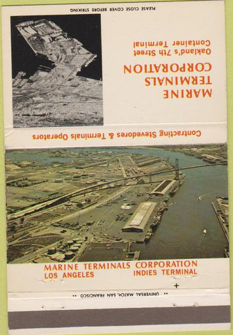 Matchbook Cover - Marine Terminals Corporation Los Angeles CA 40 Strike