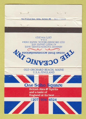 Matchbook Cover - Oceanic Inn Old Orchard Beach ME WORN 40 Strike