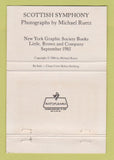 Matchbook Cover - Scottish Symphony NY Graphic Society Books 1985 40 Strike