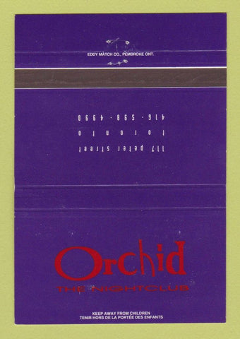 Matchbook Cover - Orchid Nightclub Toronto ON 40 Strike