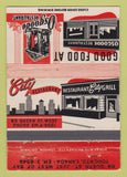 Matchbook Cover - City Restauqrant Osgoode Toronto ON 40 Strike