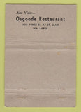 Matchbook Cover - City Restauqrant Osgoode Toronto ON 40 Strike