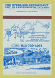 Matchbook Cover - Overlook Restaurant Leavenworth IN 40 Strike