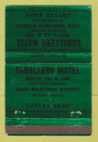 Matchbook Cover - Caballero Motel El Paso TX WEAR 40 Strike