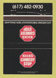 Matchbook Cover - Nick's Comedy Stop New England 40 Strike
