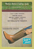 Matchbook Cover - Tony Lama Cowboy Boots Calgary AB 40 Strike