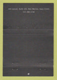 Matchbook Cover - Metropolitan Club Des Moines IA 40 Strike