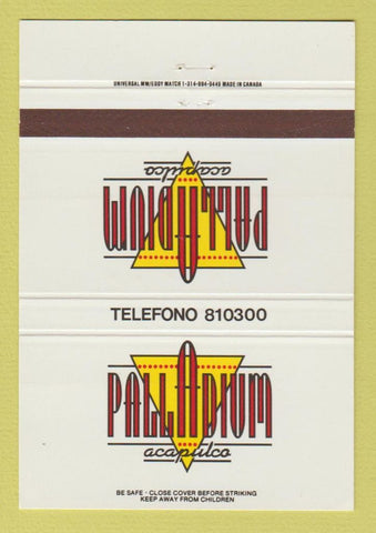 Matchbook Cover - Palladium Acapulco Mexico 40 Strike